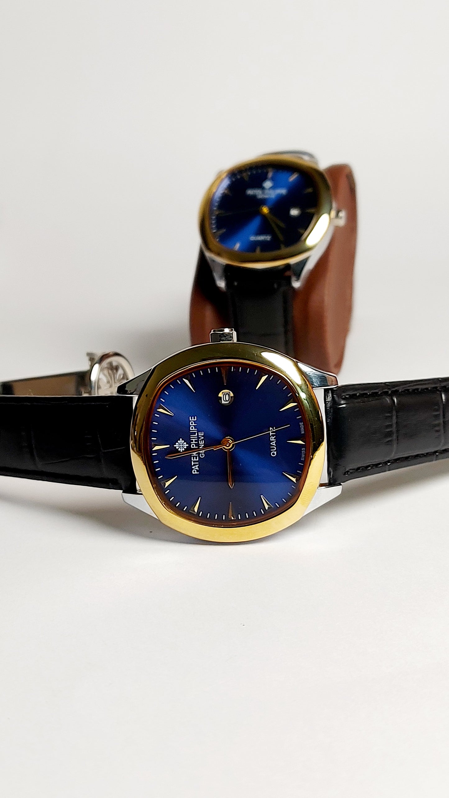 Patek Philippe Quartz Premium Quality Watch ( Gold Blue shaded )