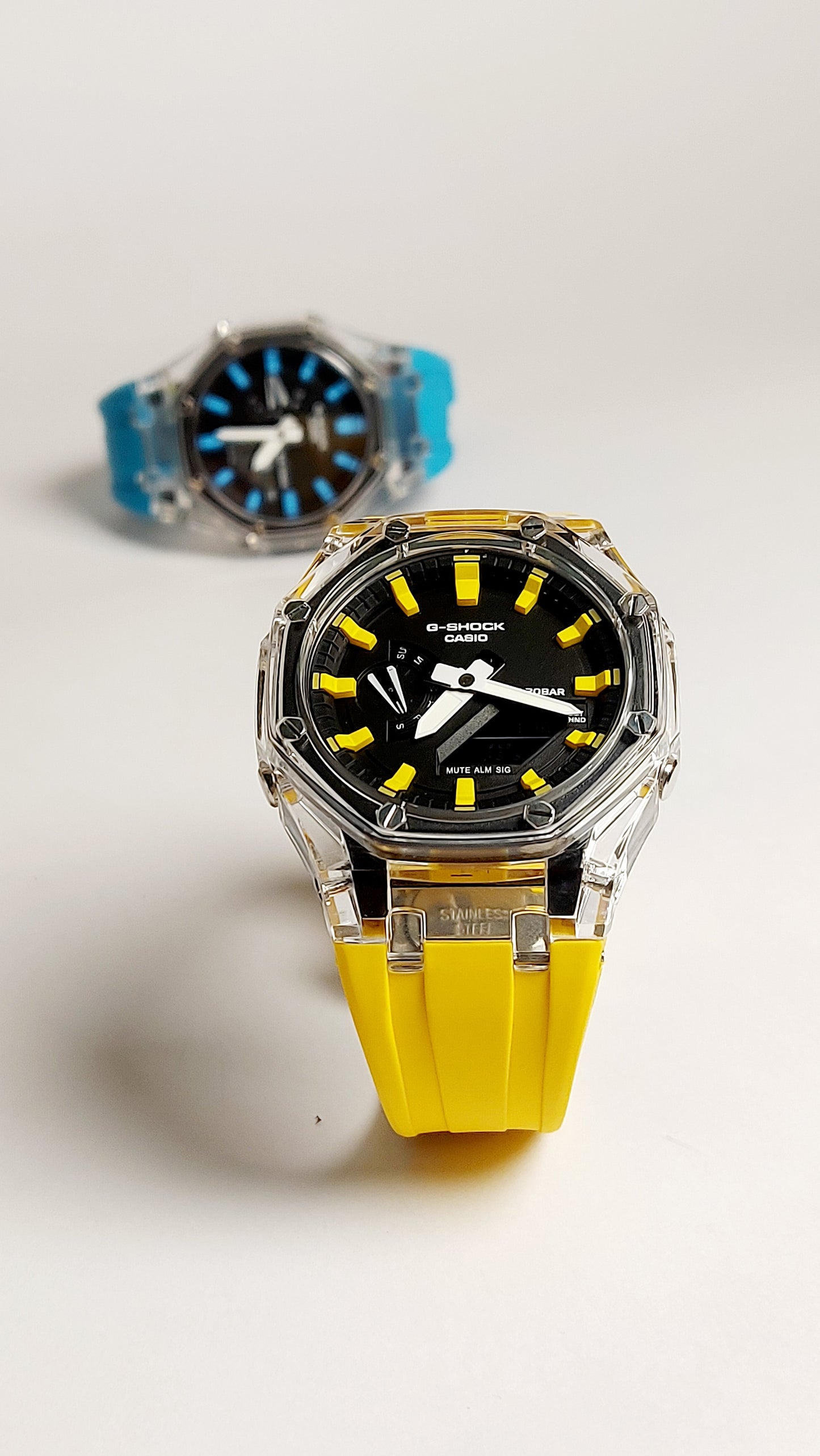 G-Shock Royal Oak Premium Quality Watch ( Yellow Color )