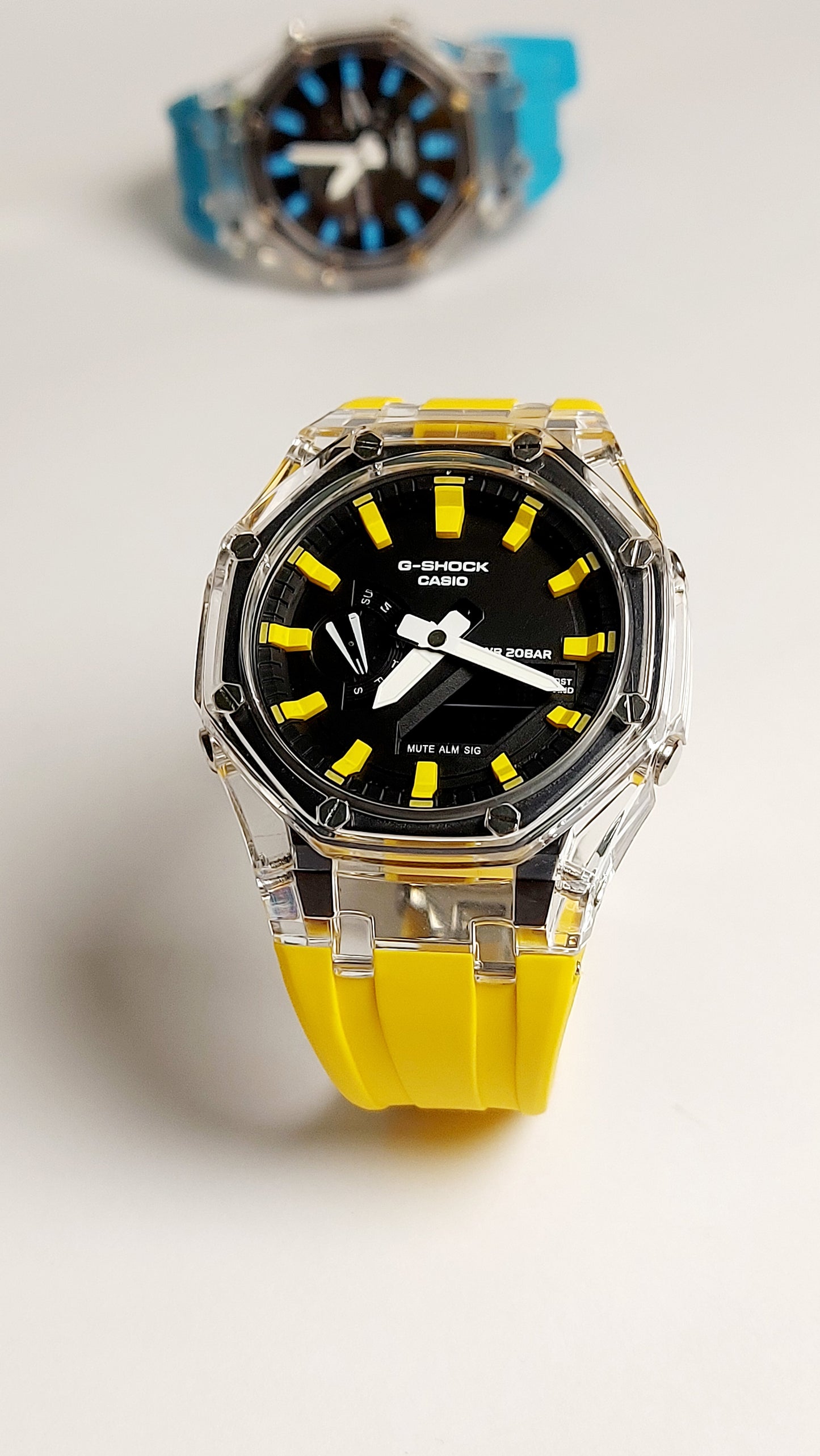 G-Shock Royal Oak Premium Quality Watch ( Yellow Color )