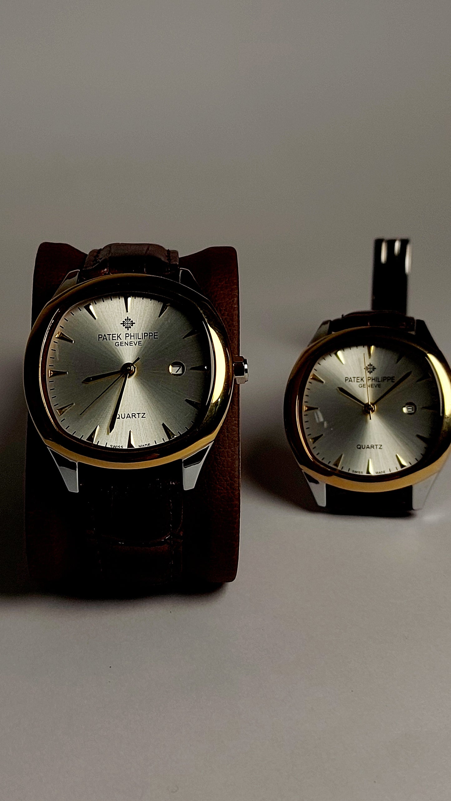 Patek Philippe Quartz Premium Quality Watch ( Gold White shaded )
