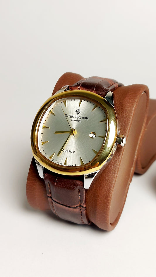 Patek Philippe Quartz Premium Quality Watch ( Gold White shaded )