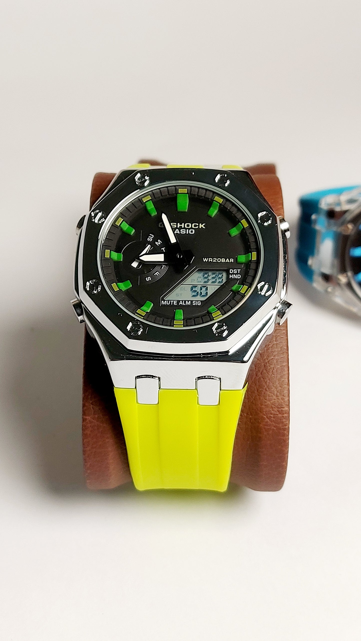 G-Shock Royal Oak METAL Premium Quality Watch ( Yellow silver )