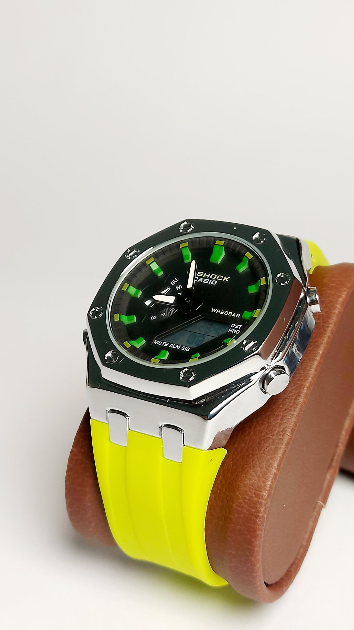 G-Shock Royal Oak METAL Premium Quality Watch ( Yellow silver )