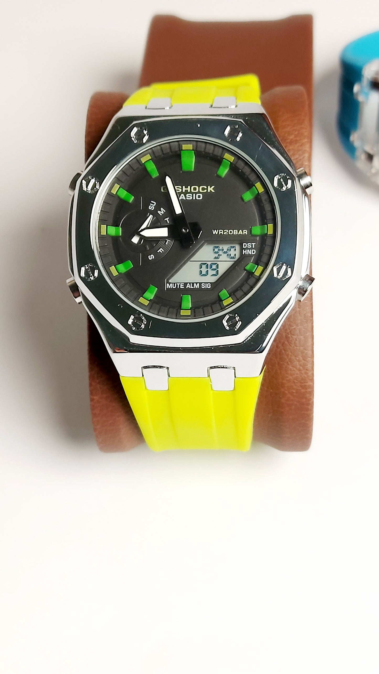 G-Shock Royal Oak METAL Premium Quality Watch ( Yellow silver )