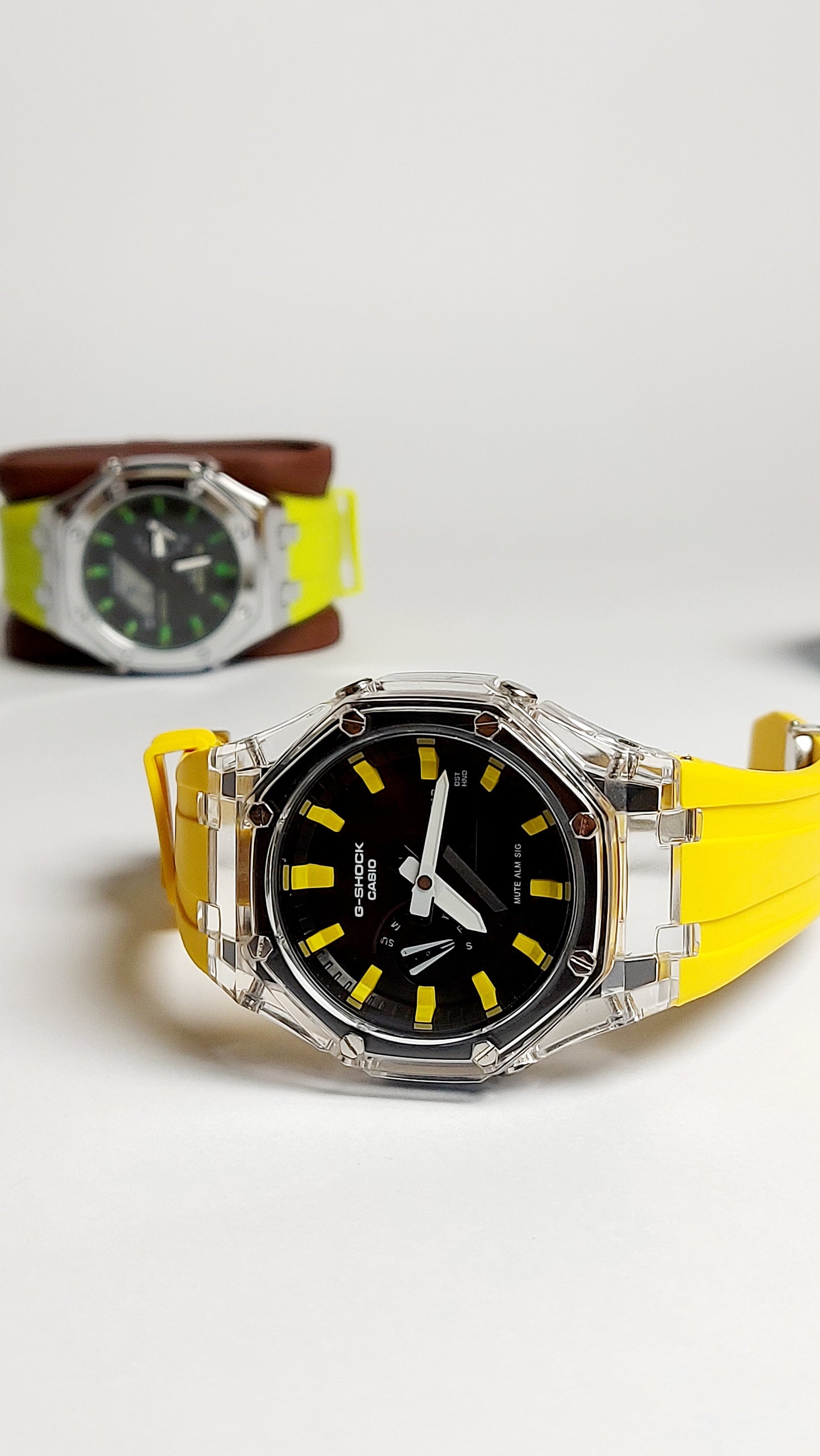 G-Shock Royal Oak Premium Quality Watch ( Yellow Color )
