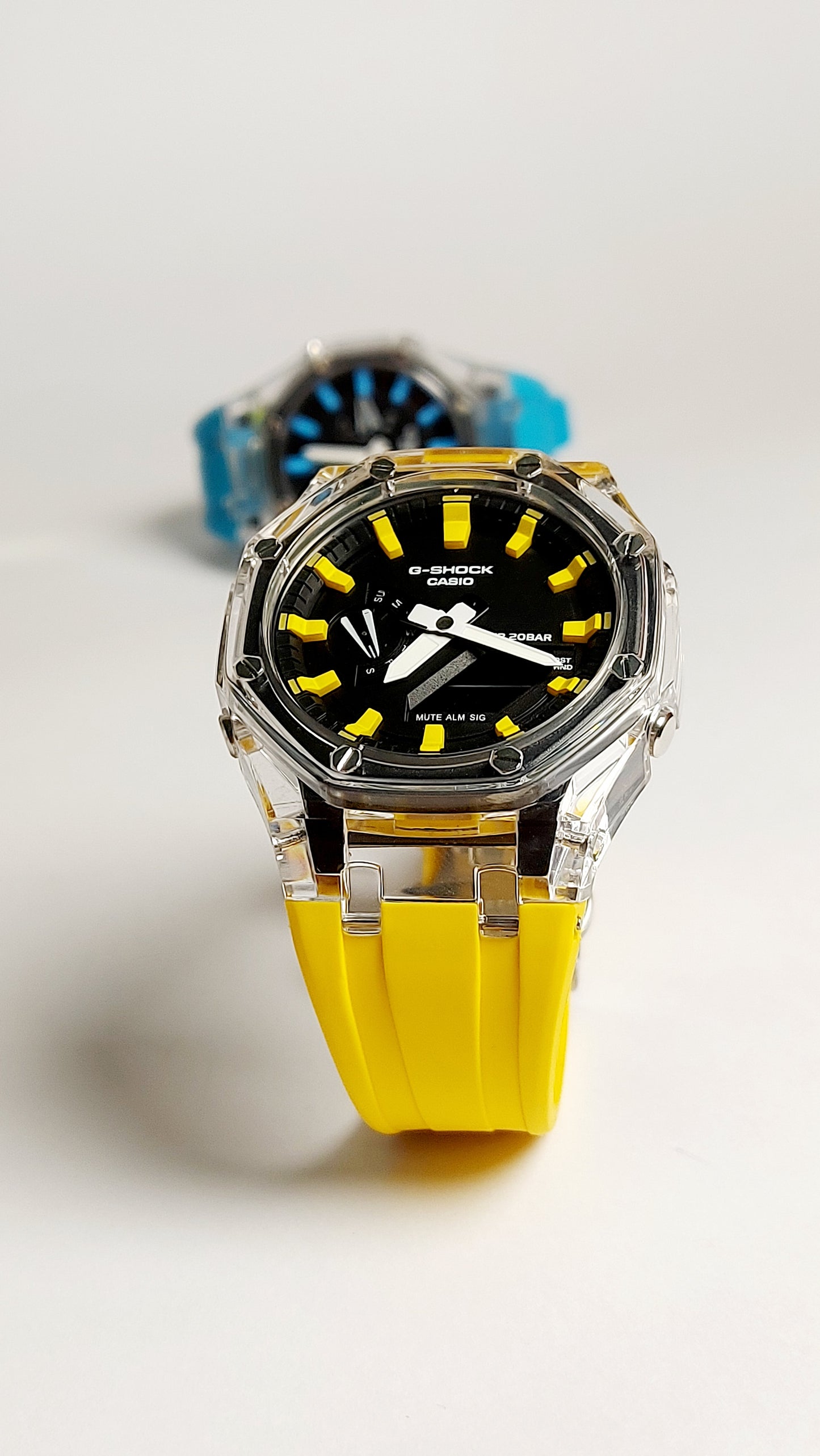 G-Shock Royal Oak Premium Quality Watch ( Yellow Color )