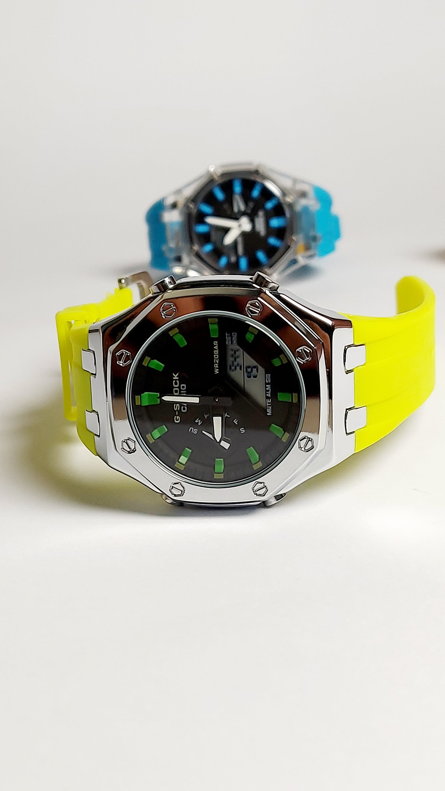G-Shock Royal Oak METAL Premium Quality Watch ( Yellow silver )