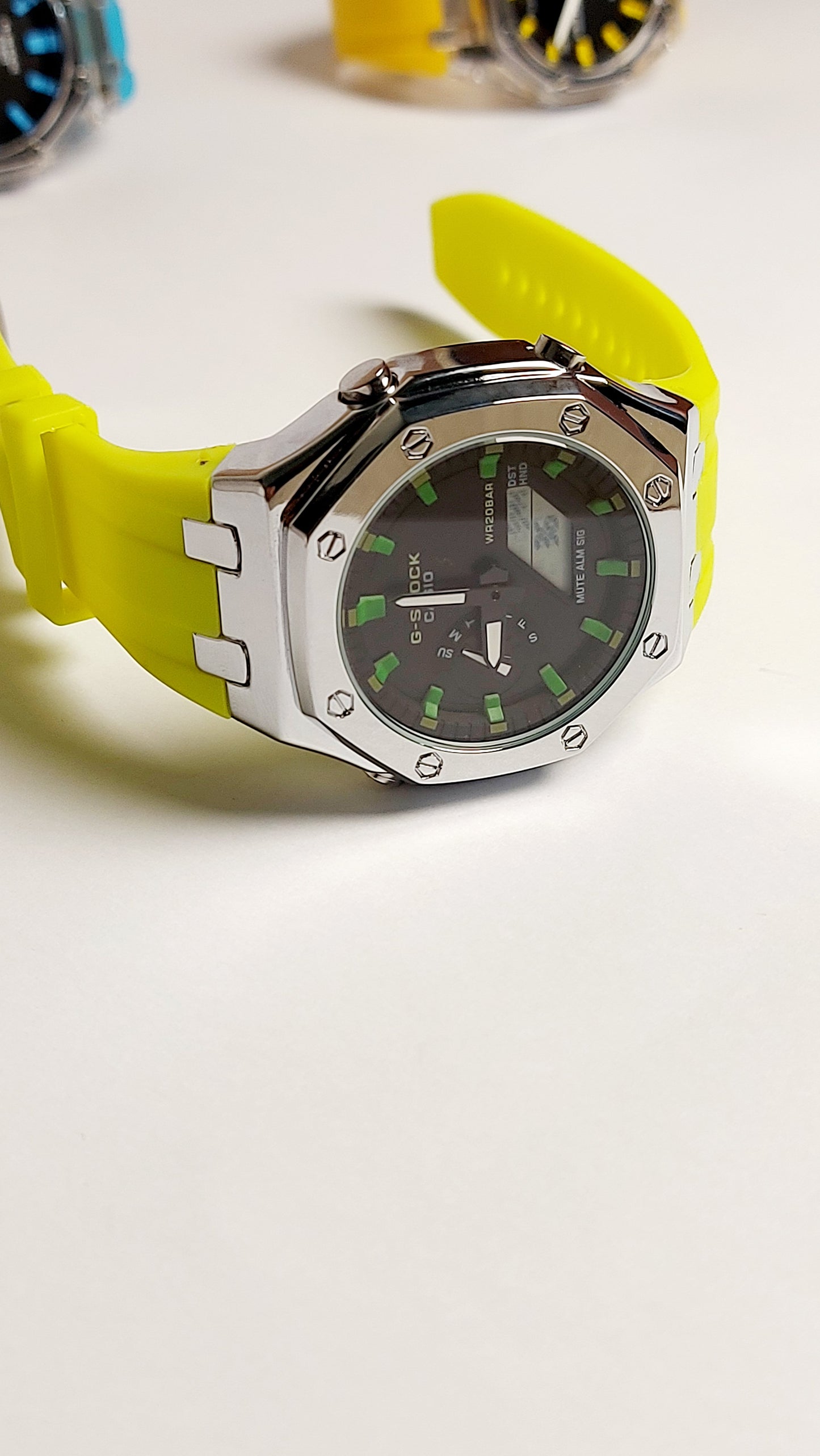 G-Shock Royal Oak METAL Premium Quality Watch ( Yellow silver )