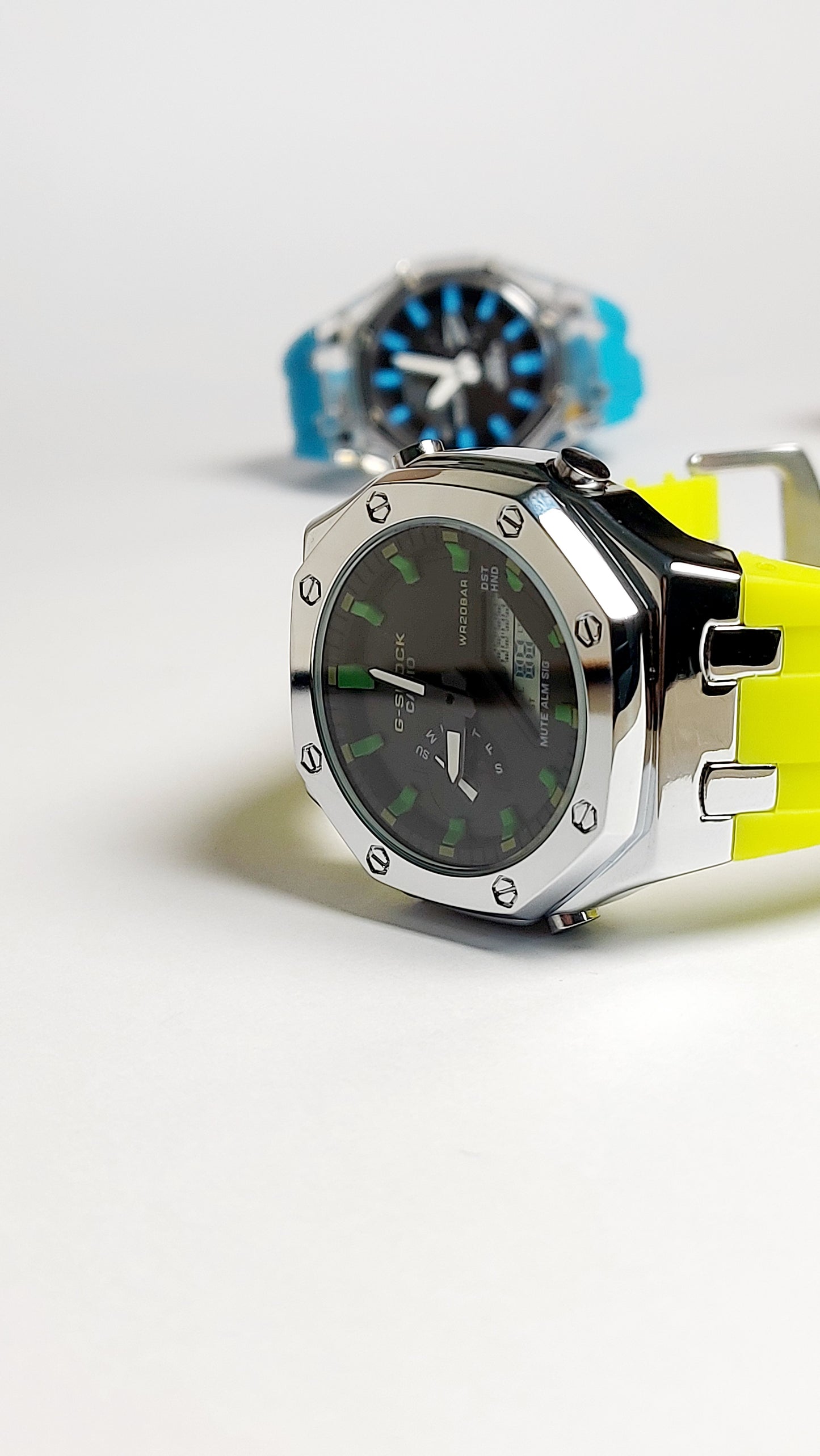 G-Shock Royal Oak METAL Premium Quality Watch ( Yellow silver )