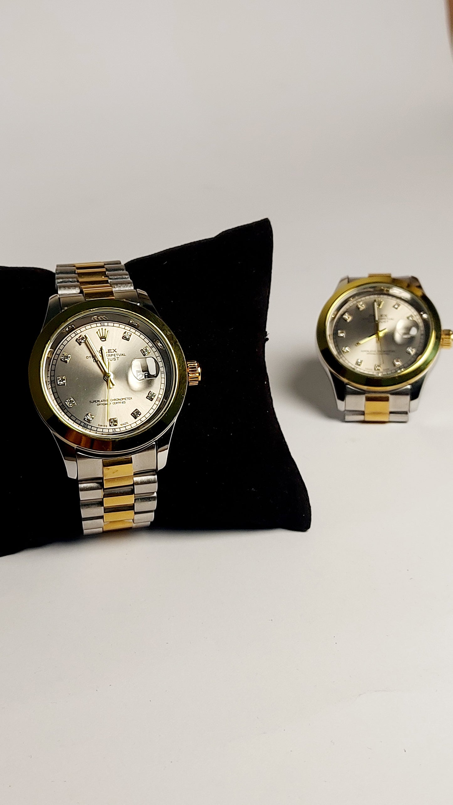 Rolex_clasp Valuable Good Quality Watch. ( Brown Gold )